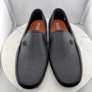 Izod | Shoes | Izod Mens Size 1 Black Slip On Loafers Water  display picture 3